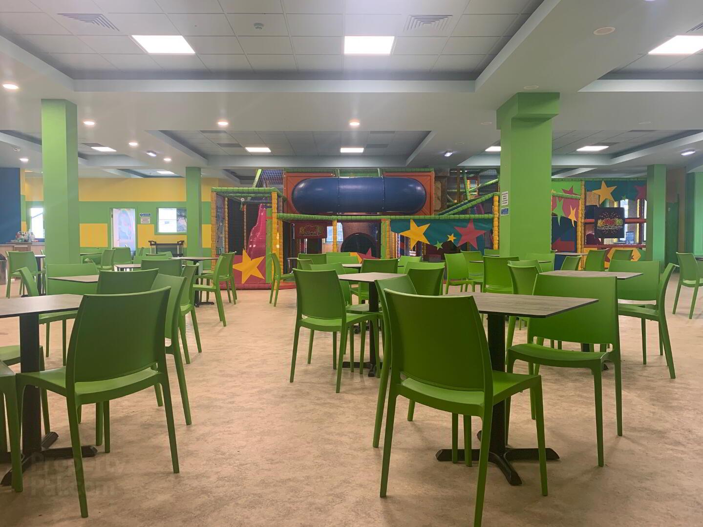 Indoor play area setup image